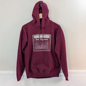 Foo Fighters Amp Concert Tour Hoodie in Burgundy Maroon Unisex Size Small